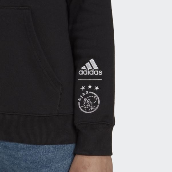 Sweat à Capuche Graphique Adidas Ajax Amsterdam X Daily Paper Noir