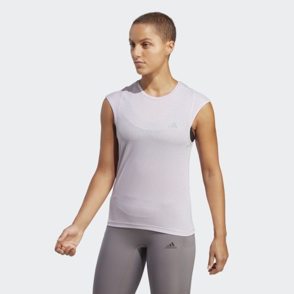T-shirt De Course Rapide Adidas Aube Argentée
