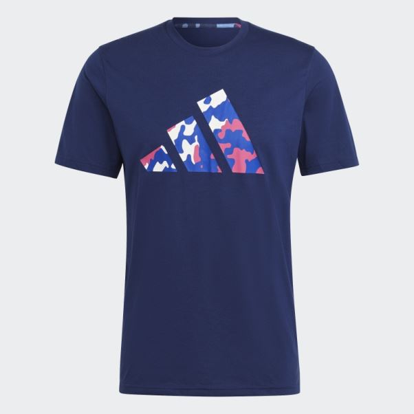 Adidas Train Essentials T-shirt D'entraînement à Logo Saisonnier Bleu Foncé