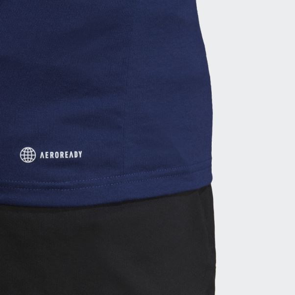 T-shirt D'entraînement à Logo Saisonnier Train Essentials Bleu Foncé Adidas