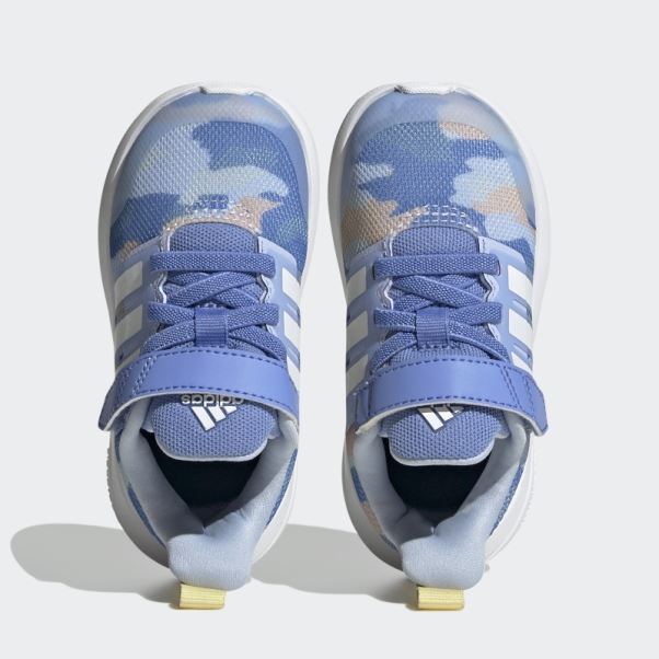 Adidas Fortarun 2.0 Cloudfoam Sport Running élastique Lace Top Strap Chaussures Bleu