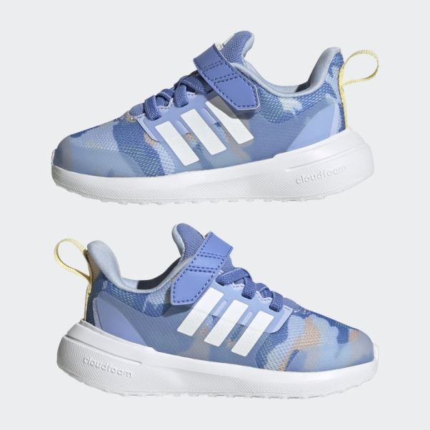 Adidas Fortarun 2.0 Cloudfoam Sport Running élastique Lace Top Strap Chaussures Bleu