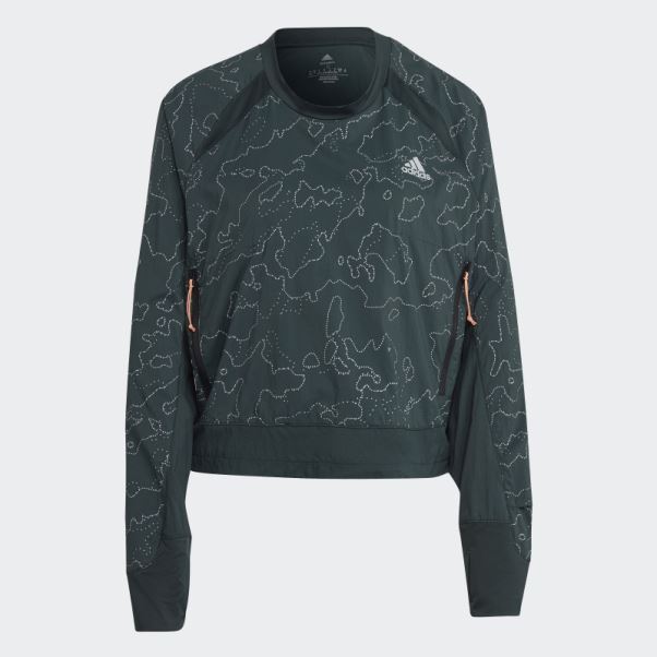 Veste Ras Du Cou X-city Running Adidas Verte