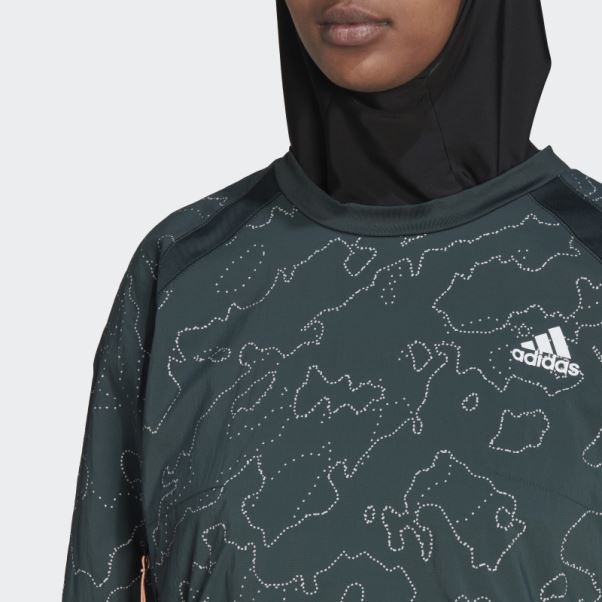 Veste Ras Du Cou X-city Running Adidas Verte