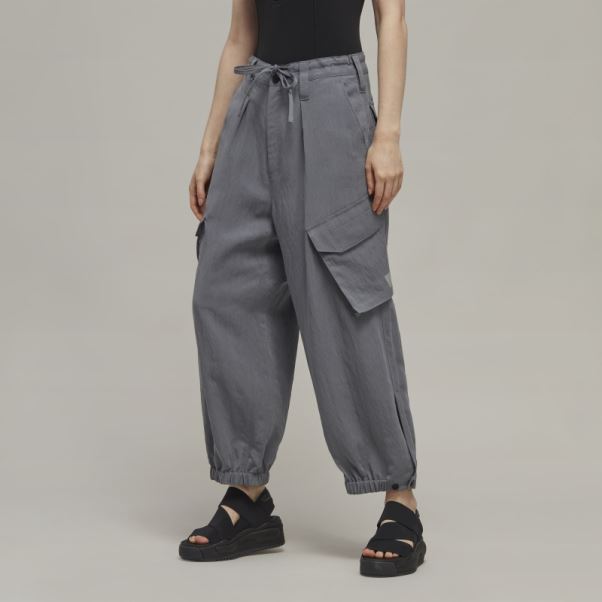 Y-3 Pantalon Cargo En Sergé Froissé Adidas