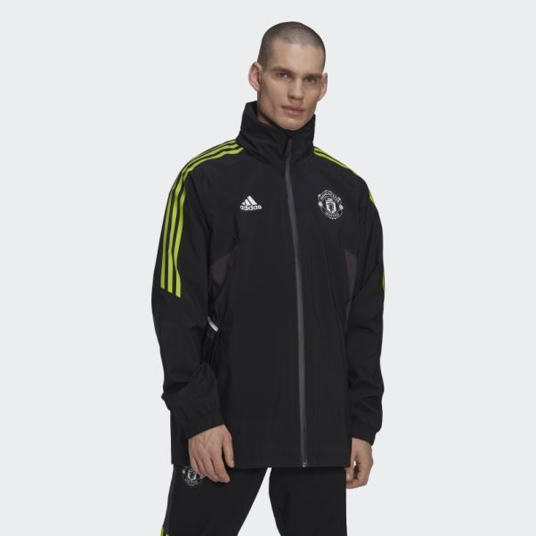 Adidas Manchester United Condivo 22 Veste De Pluie Noir