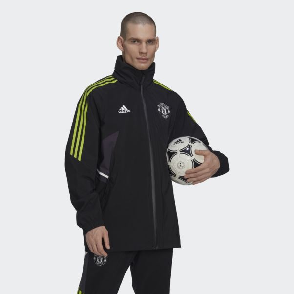 Adidas Manchester United Condivo 22 Veste De Pluie Noir