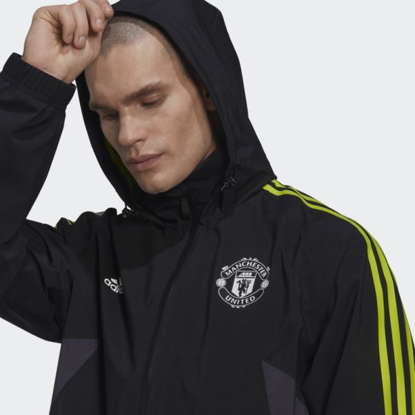 Adidas Manchester United Condivo 22 Veste De Pluie Noir