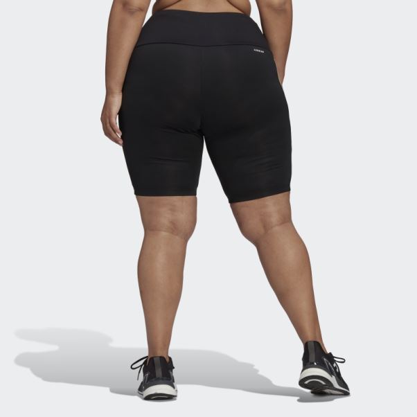 Collants Courts De Sport Taille Haute Noir Designed 2 Move (taille Plus) Adidas