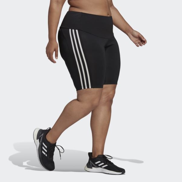 Collants Courts De Sport Taille Haute Noir Designed 2 Move (taille Plus) Adidas