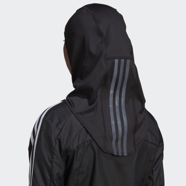 Adidas Run Icon 3-stripes Sport Hijab Noir