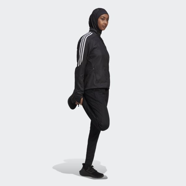 Hijab De Sport Adidas Run Icon Noir à 3 Bandes