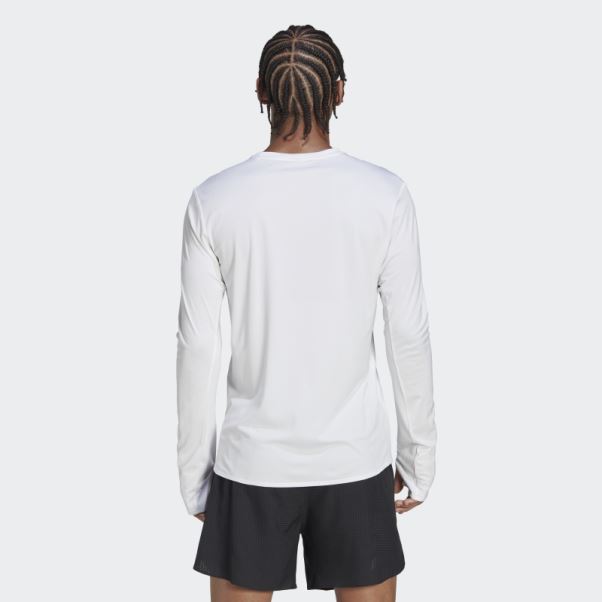 T-shirt à Manches Longues Adidas Made To Be Remade Running Blanc