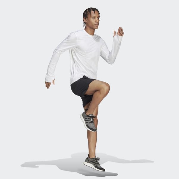 T-shirt à Manches Longues Adidas Made To Be Remade Running Blanc