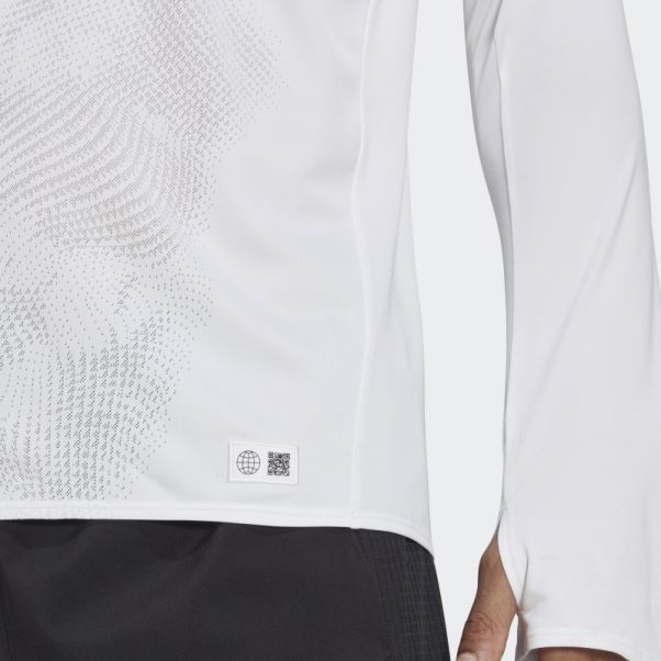 T-shirt à Manches Longues Adidas Made To Be Remade Running Blanc