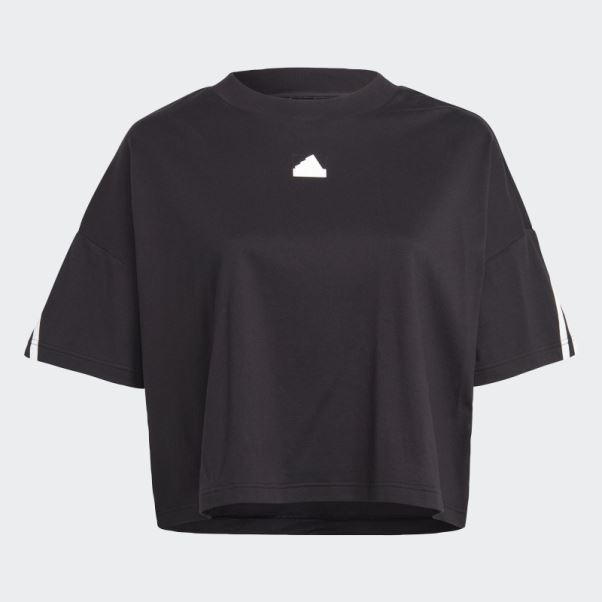 T-shirt à 3 Bandes Adidas Future Icons Noir (grande Taille)