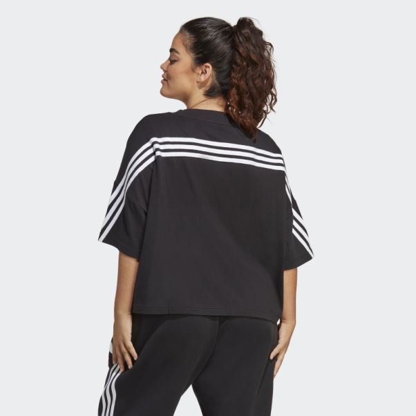 Future Icons T-shirt à 3 Bandes (taille Plus) Adidas Noir