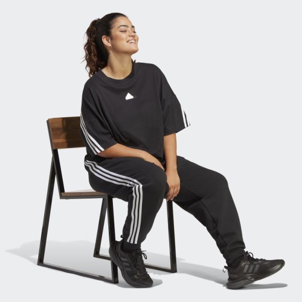 Future Icons T-shirt à 3 Bandes (taille Plus) Adidas Noir