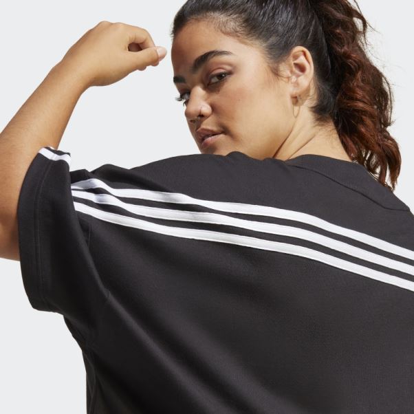 Future Icons T-shirt à 3 Bandes (taille Plus) Adidas Noir