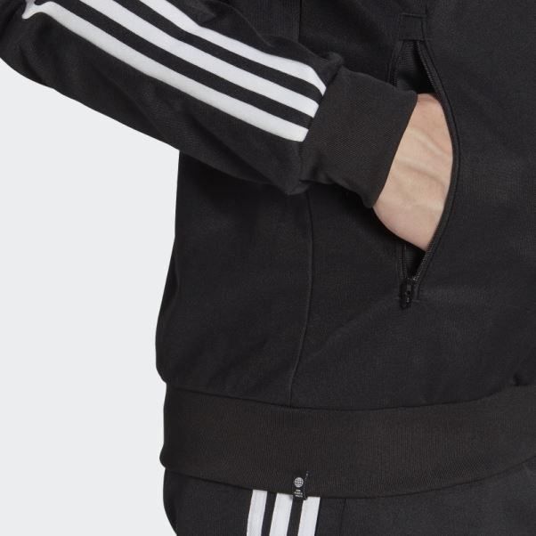 Adidas Noir Adicolor Classics Beckenbauer Primeblue Veste De Survêtement