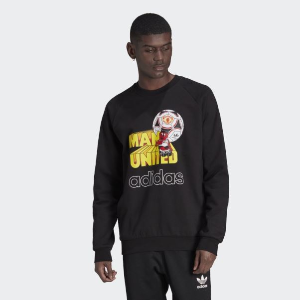 Pull Manchester United Noir Adidas