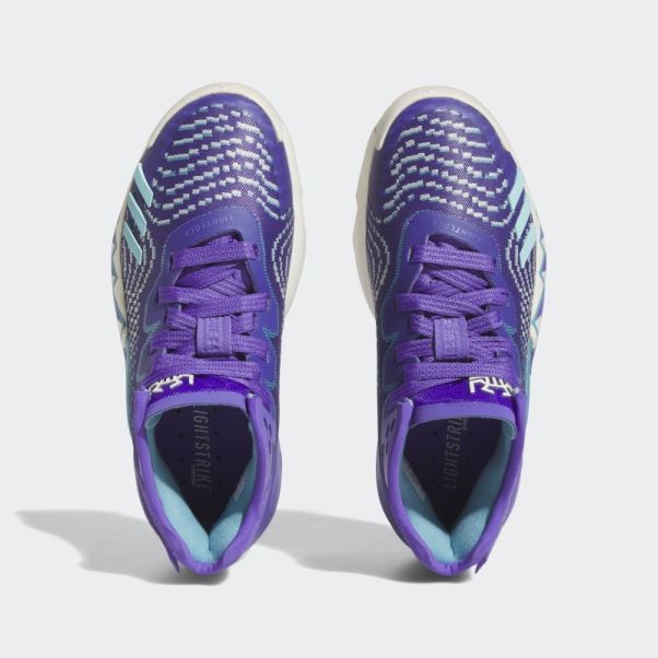 Enfiler. Chaussure De Basketball Issue #4 Adidas Purple Rush