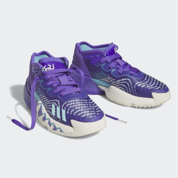 Enfiler. Chaussure De Basketball Issue #4 Adidas Purple Rush