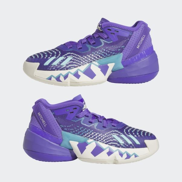 Enfiler. Chaussure De Basketball Issue #4 Adidas Purple Rush
