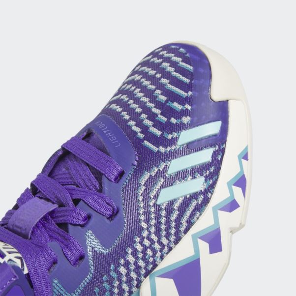Enfiler. Chaussure De Basketball Issue #4 Adidas Purple Rush