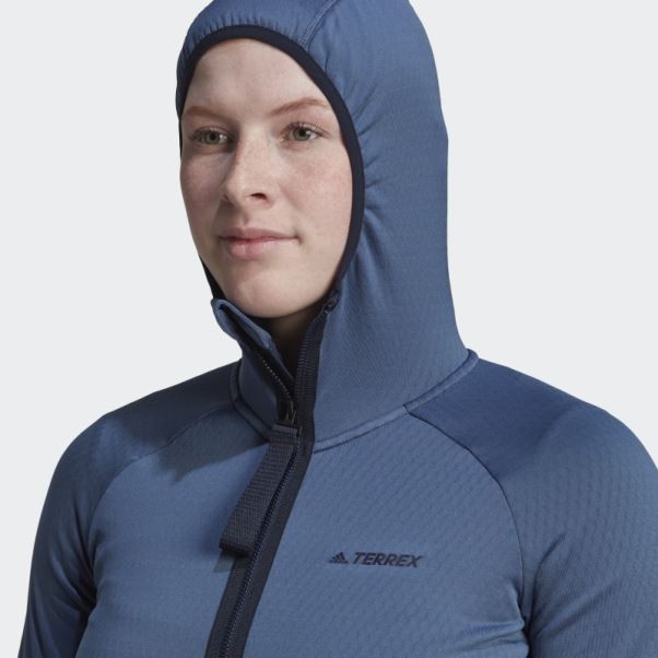 Veste De Randonnée à Capuche Adidas Steel Terrex Tech Flooce Light