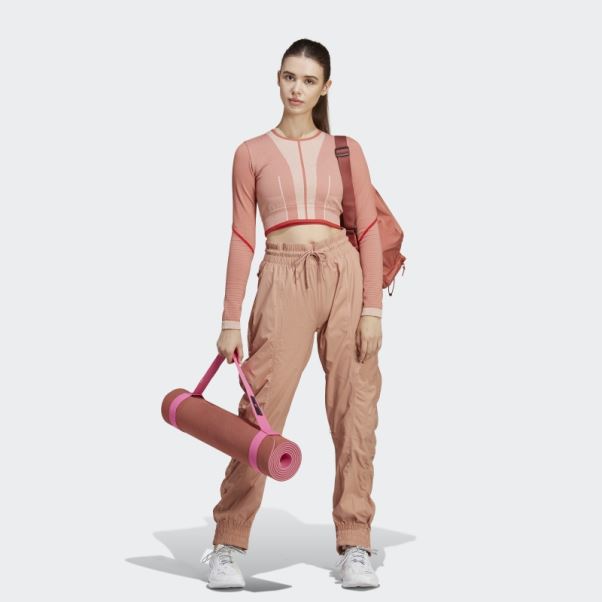 Mode Amande Douce Adidas By Stella Mccartney Truecasuals Pantalon De Jogging Tissé