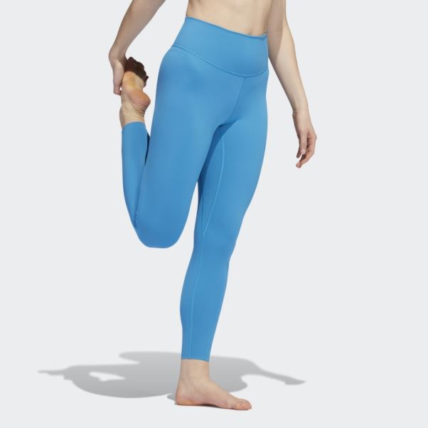 Adidas Yoga Luxe Studio 7/8 Leggings Craft Bleu Chaud