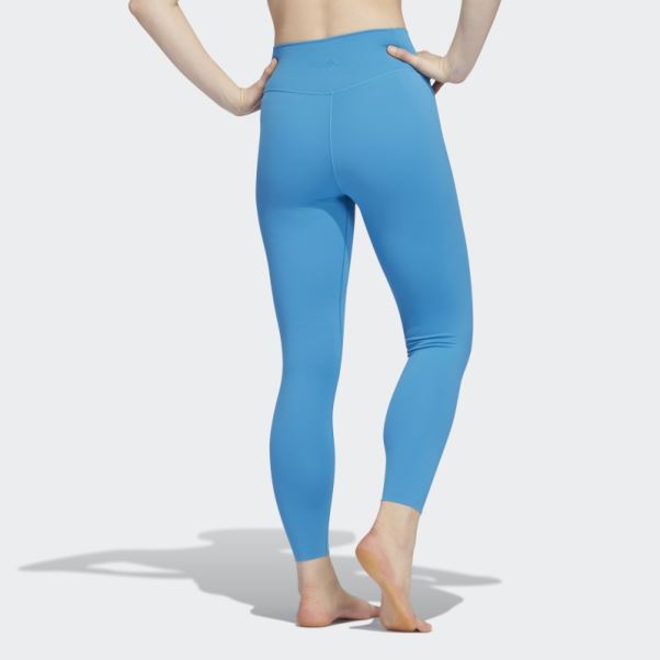 Adidas Yoga Luxe Studio 7/8 Leggings Craft Bleu Chaud