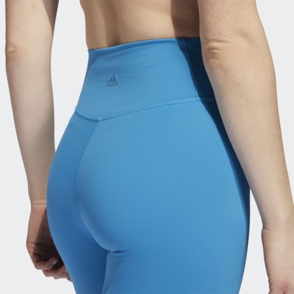 Adidas Yoga Luxe Studio 7/8 Leggings Craft Bleu Chaud