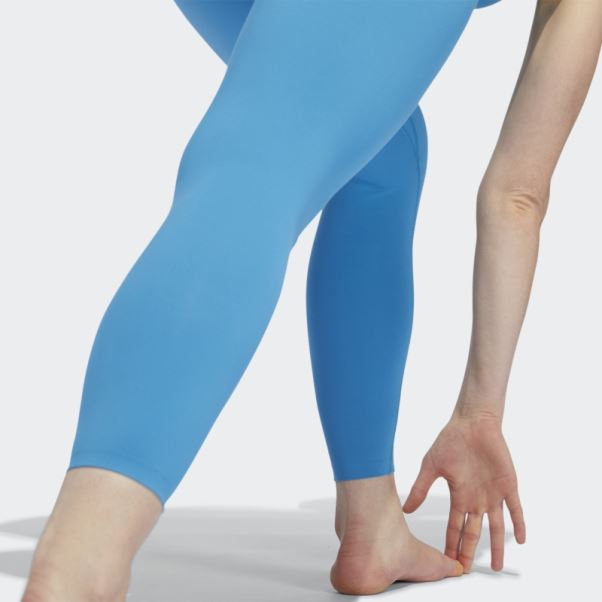 Adidas Yoga Luxe Studio 7/8 Leggings Craft Bleu Chaud