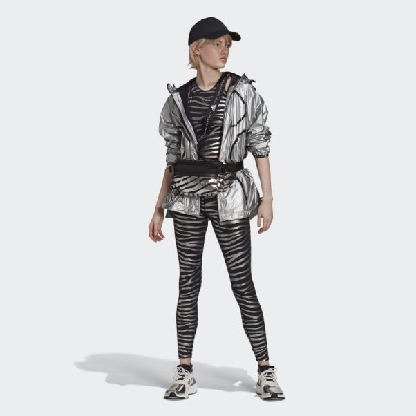 Adidas By Stella Mccartney Collants D'entraînement à Imprimé Métallisé Noir Mode