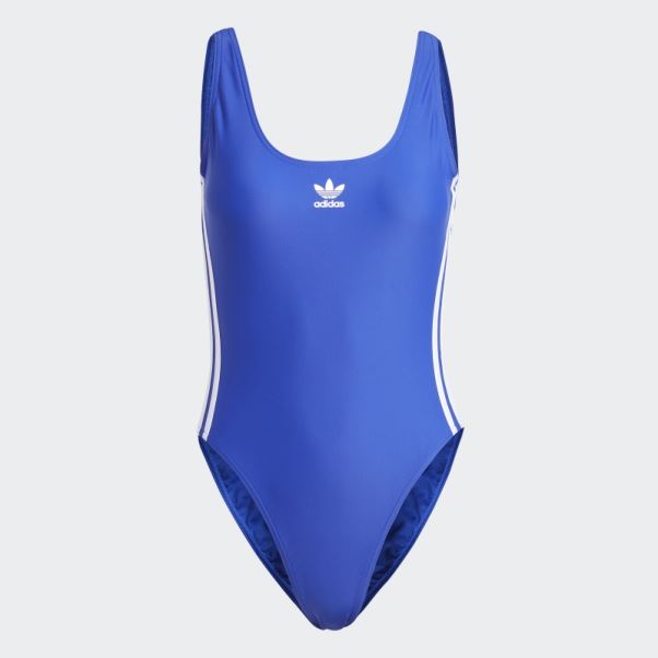 Maillot De Bain Adicolor 3 Bandes Adidas Bleu