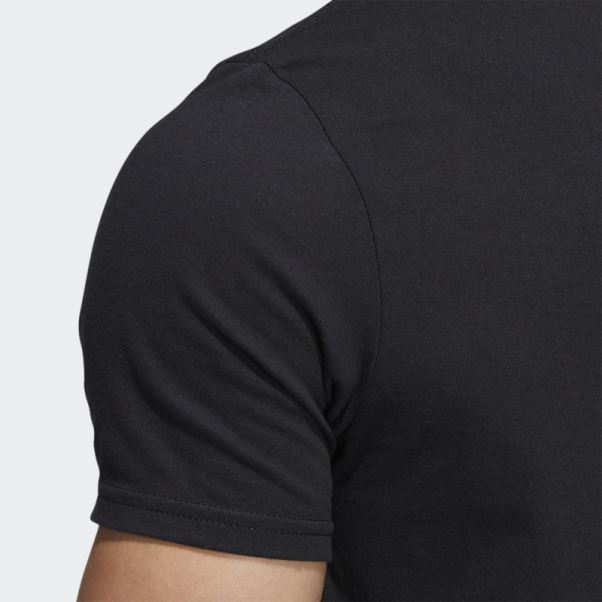 Adidas T-shirt Graphique à Manches Courtes Avec Logo New York Noir