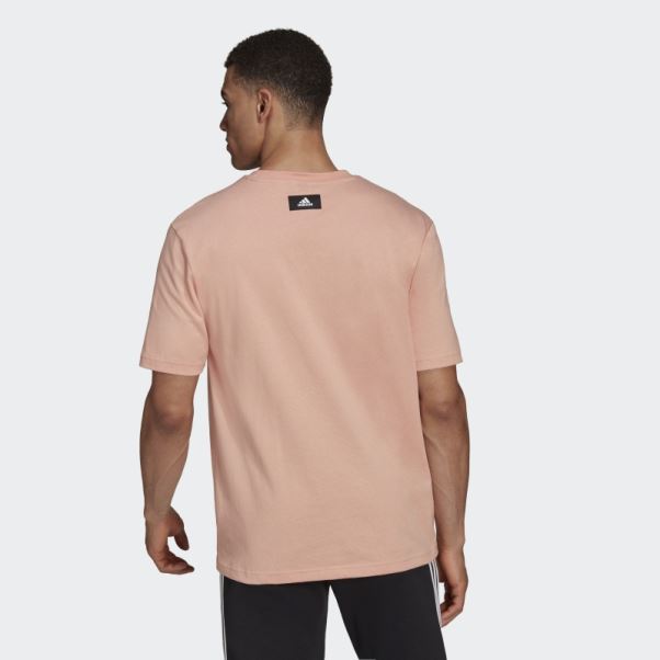 Blush Ambiant Adidas Future Icons Logo Graphique T-shirt Chaud