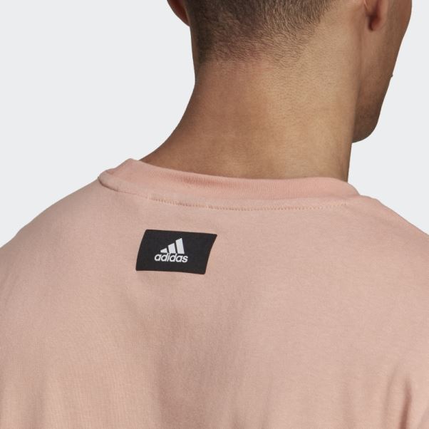 Blush Ambiant Adidas Future Icons Logo Graphique T-shirt Chaud