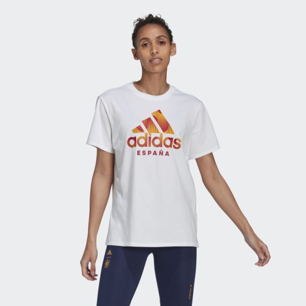 T-shirt Espagne Adidas Blanc