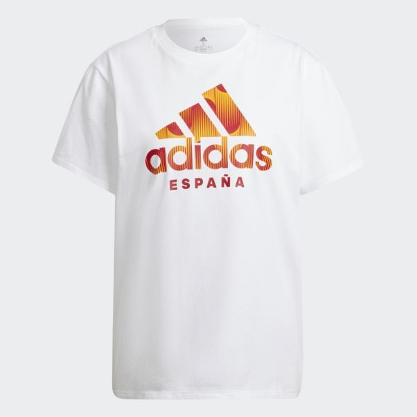 T-shirt Espagne Adidas Blanc