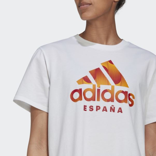 T-shirt Espagne Adidas Blanc