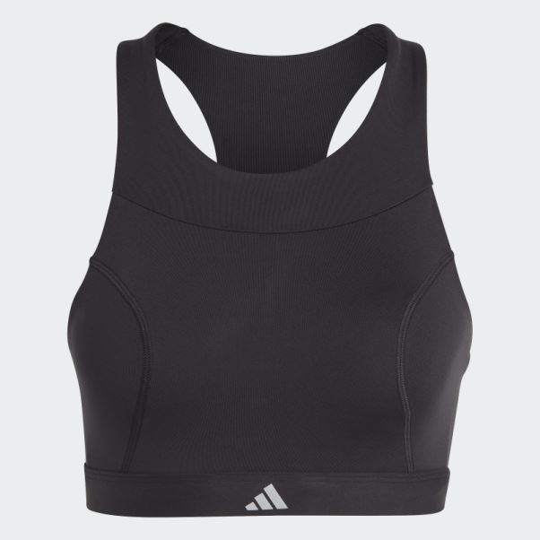 Brassière De Course à Maintien Moyen Noir Adidas