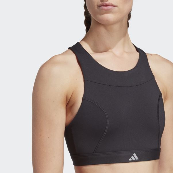 Soutien-gorge Adidas Running Medium-support Noir