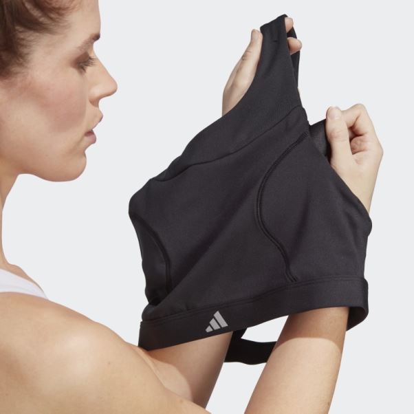 Soutien-gorge Adidas Running Medium-support Noir
