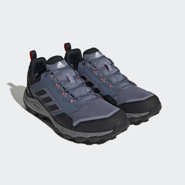 Chaussures De Course Sur Sentier Tracerocker 2.0 Gore-tex Argent Violet Adidas