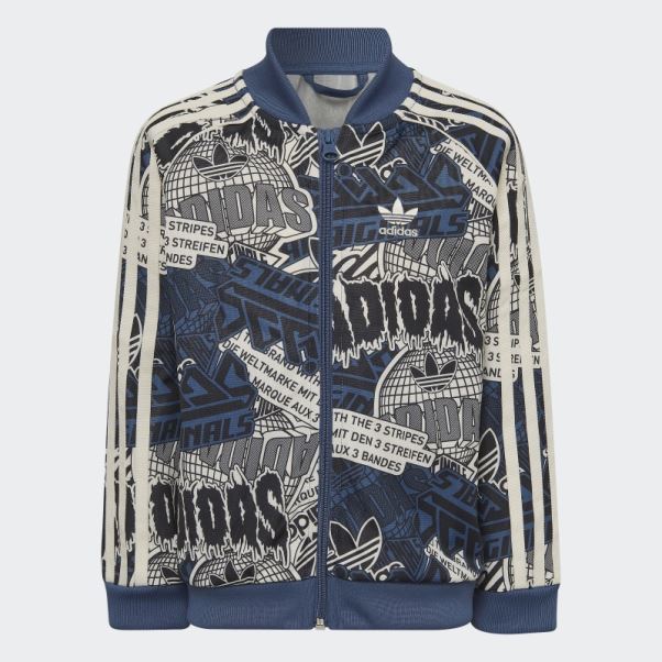 Survêtement Adidas Blanc Imprimé Allover