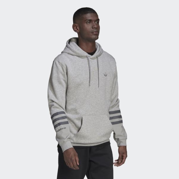 Sweat à Capuche En Polaire Adidas Sprt Mode Gris Moyen