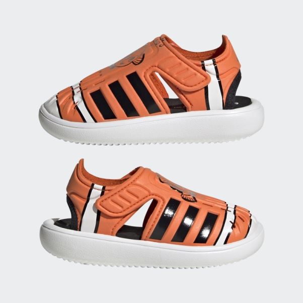 Sandales D'été à Bout Fermé Adidas Trouver Nemo Blanc élégant